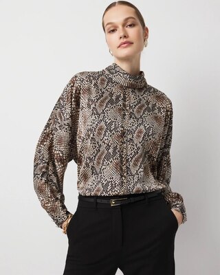 Tie Back Satin Blouse | White House Black Market
